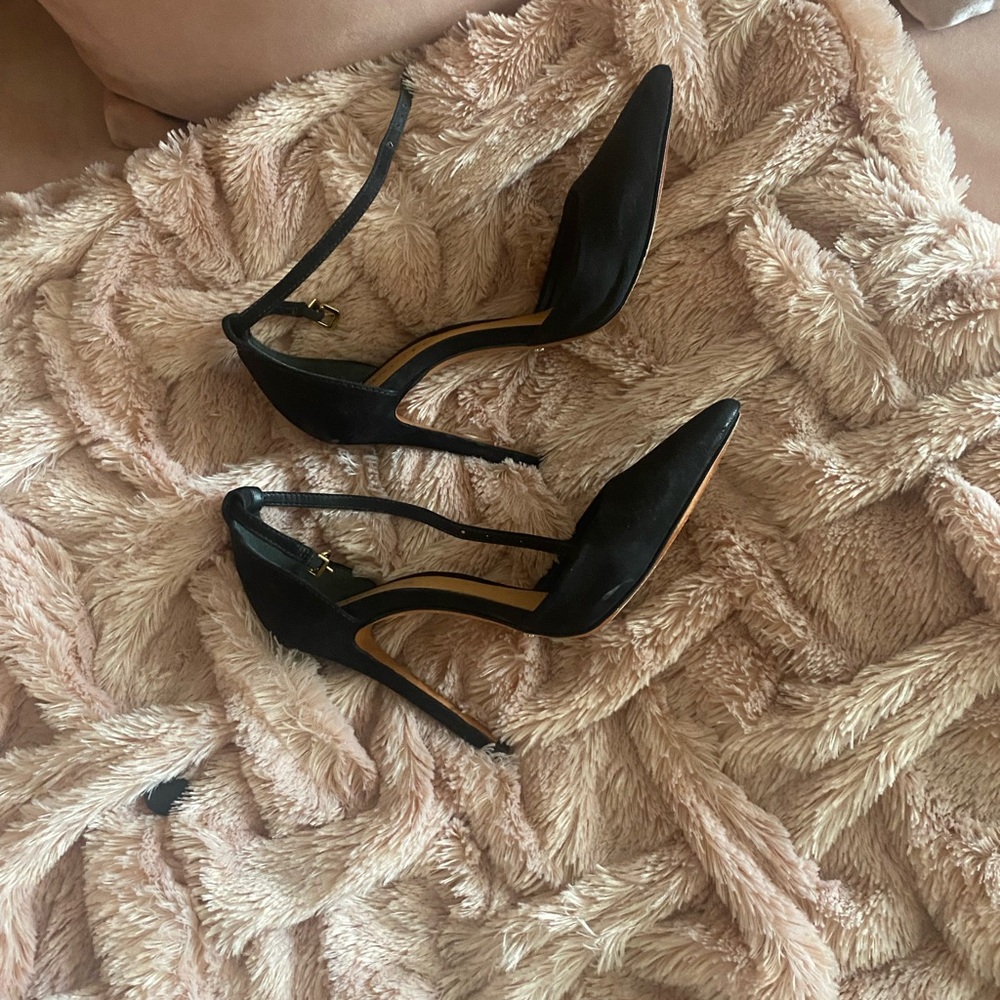 SCHUTZ Black Pointed Toe Heels